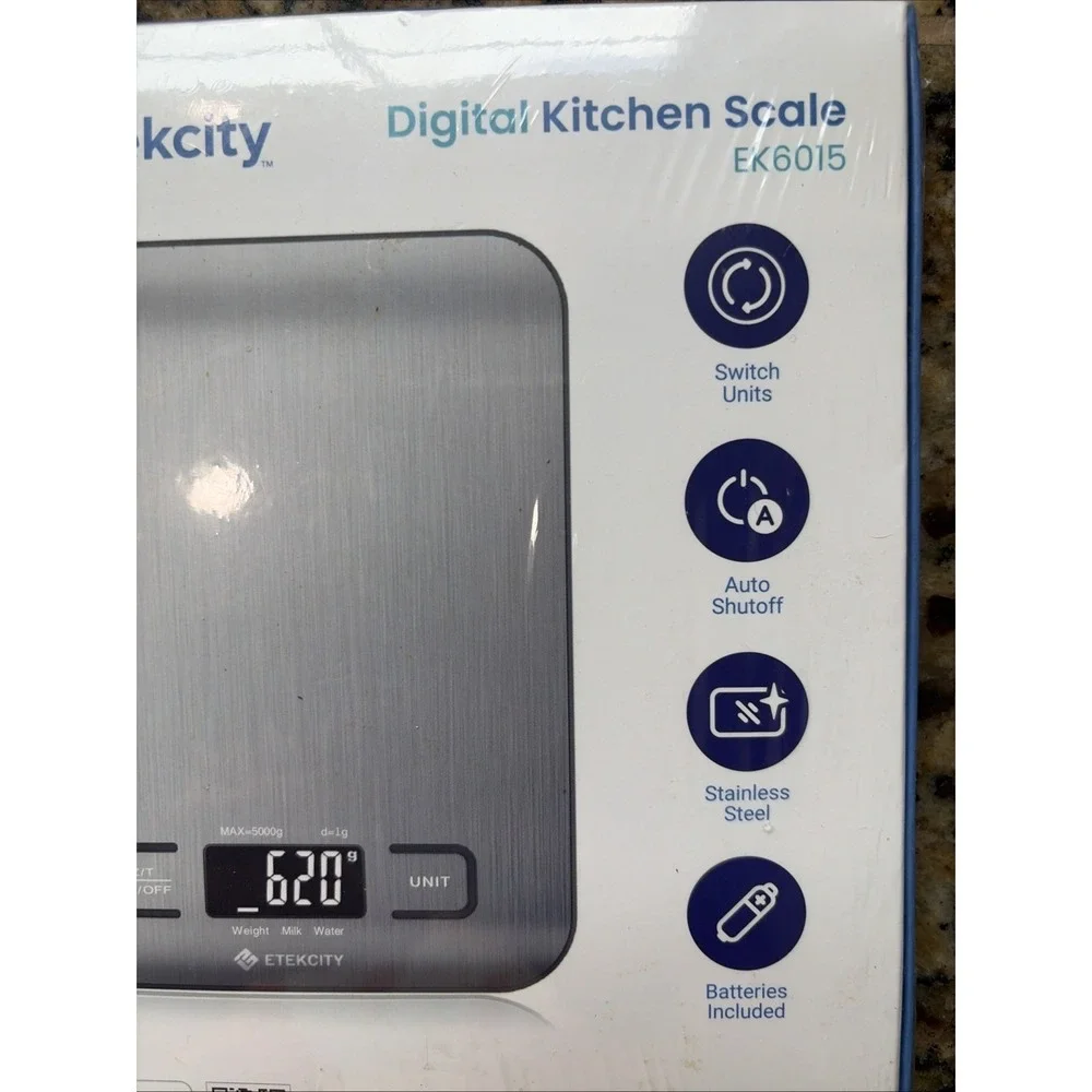 Etekcity Stainless Steel Digital Kitchen Food Scale EK6015 NEW SEALED